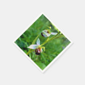 Serviettes en papier orchidée (Coin)