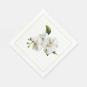 Serviettes en papier orchidées (Coin)