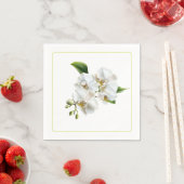Serviettes en papier orchidées (En situation)