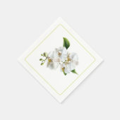 Serviettes en papier orchidées (Coin)