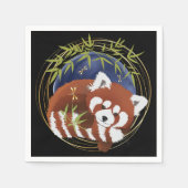 serviettes en papier Panda rouge FIRE FOUR (Devant)