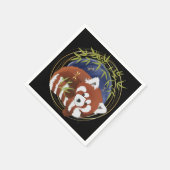 serviettes en papier Panda rouge FIRE FOUR (Coin)