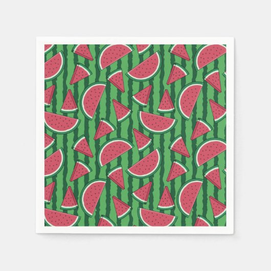 Serviettes en papier Pastèque, Fête des Fruits d'É (Devant)