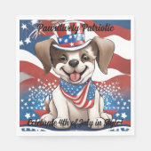 Serviettes en papier patriotique (Devant)