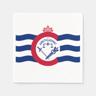 Serviettes en papier patriotique avec drapeau de C