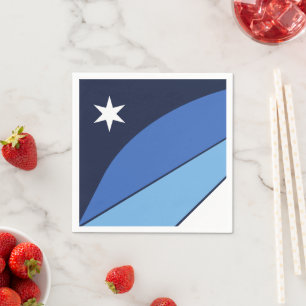 Serviettes en papier patriotique avec drapeau de C