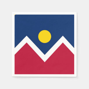 Serviettes en papier patriotique avec drapeau de D