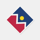 Serviettes en papier patriotique avec drapeau de D (Coin)