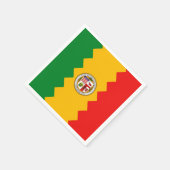 Serviettes en papier patriotique avec drapeau de L (Coin)