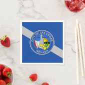 Serviettes en papier patriotique avec drapeau de L (En situation)