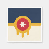 Serviettes en papier patriotique avec drapeau de T (Devant)