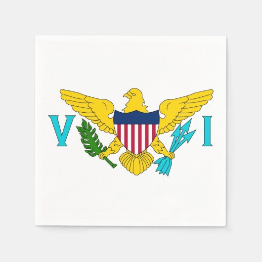 serviettes en papier patriotique avec drapeau des  (Devant)