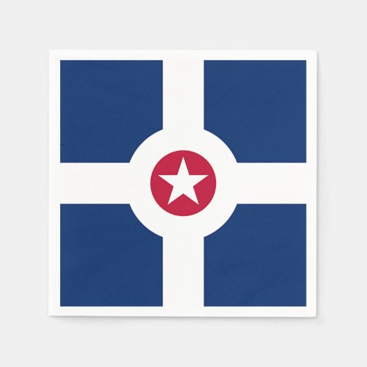 Serviettes en papier patriotique avec drapeau d'In (Devant)