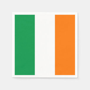 Serviettes en papier patriotique avec drapeau d'Ir