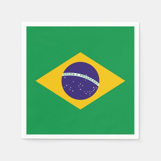 Serviettes en papier patriotique avec drapeau du B (Devant)