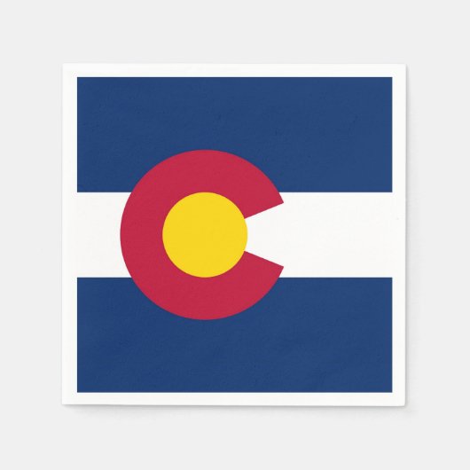 Serviettes en papier patriotique avec drapeau du C (Devant)