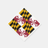 Serviettes en papier patriotique avec drapeau du M (Coin)