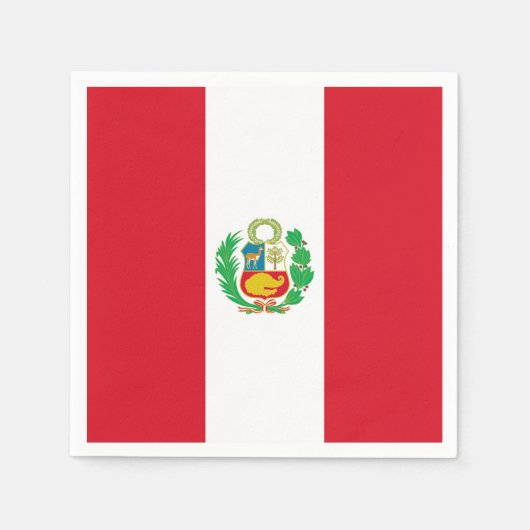 serviettes en papier patriotique avec drapeau du P (Devant)