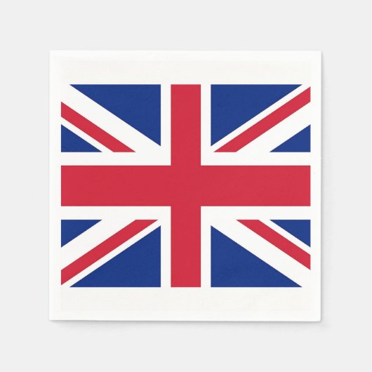 Serviettes en papier patriotique avec drapeau du R (Devant)