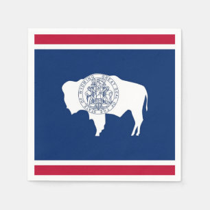 Serviettes en papier patriotique avec drapeau du W