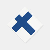 Serviettes en papier patriotique avec drapeau finl (Coin)