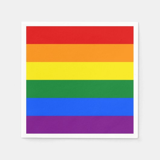 serviettes en papier patriotique avec drapeau LGBT (Devant)