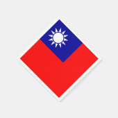 Serviettes en papier patriotique avec drapeau taïw (Coin)