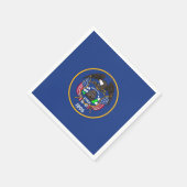 Serviettes en papier patriotique avec drapeau Utah (Coin)