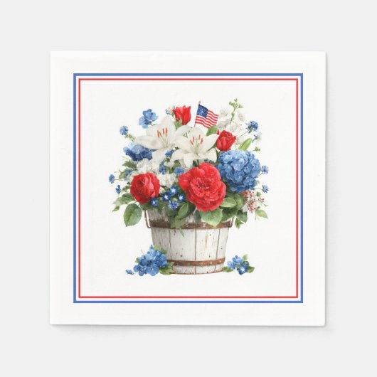 Serviettes en papier patriotiques (Devant)