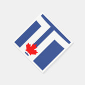 Serviettes en papier patriotiques avec drapeau de (Coin)