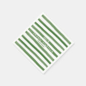 Serviettes en papier peint vert moderne (Coin)