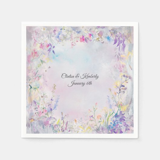 Serviettes en papier personnalisables Amara (Devant)