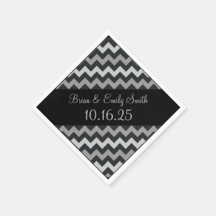 Serviettes en papier personnalisables au chevron g