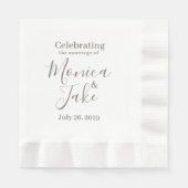 Serviettes en papier personnalisées Classiques 6,5 (Devant)