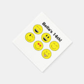 Serviettes en papier personnalisées "Emojis" (Coin)