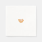 Serviettes en papier personnalisées | Orange (Devant)