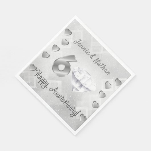 Serviettes en papier personnalisées pour l'anniver (Coin)