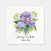 Serviettes en papier personnalisées pour mariage (Devant)