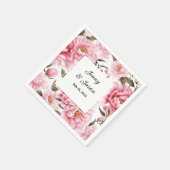 Serviettes en papier personnalisées pour mariage a (Coin)