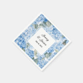 Serviettes en papier personnalisées pour mariage a (Coin)