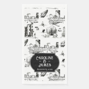 Serviettes en papier personnalisées pour mariage d