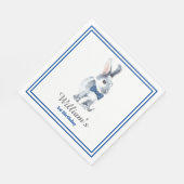 Serviettes en papier - Petit lapin gris (Coin)