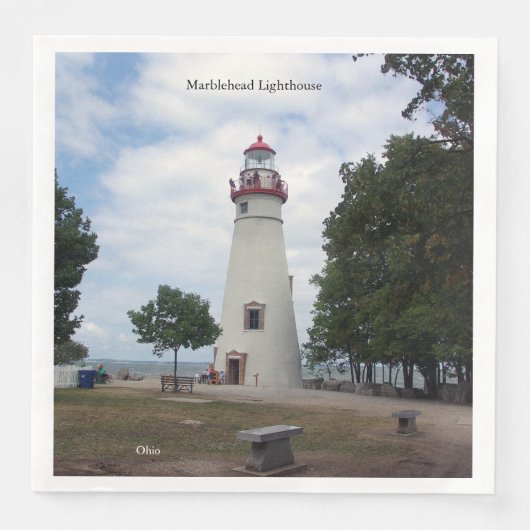 Serviettes en papier phare de Marblehead (Devant)