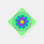 Serviettes en papier Pistache d'alimentation (Coin)