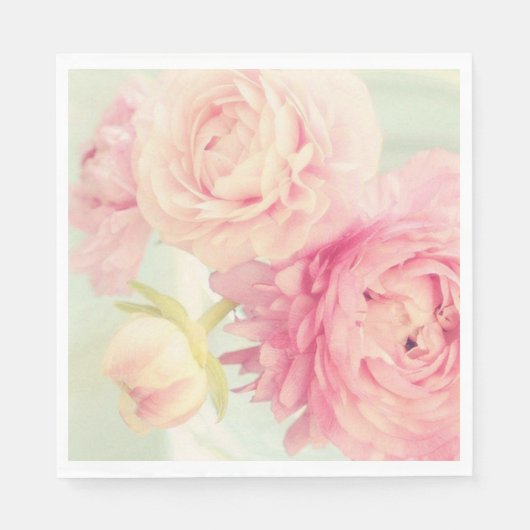 Serviettes en papier - Pivoines (Devant)