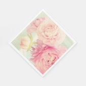 Serviettes en papier - Pivoines (Coin)