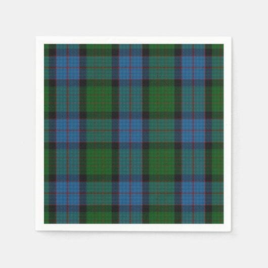 Serviettes en papier plaqué MacWilliam Tartan (Devant)