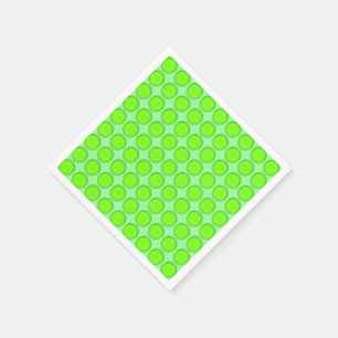 Serviettes en papier - Points verts sur Arrière -