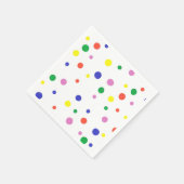 Serviettes en papier Pois coloré (Coin)
