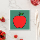 Serviettes en papier Pomme Rouge (En situation)